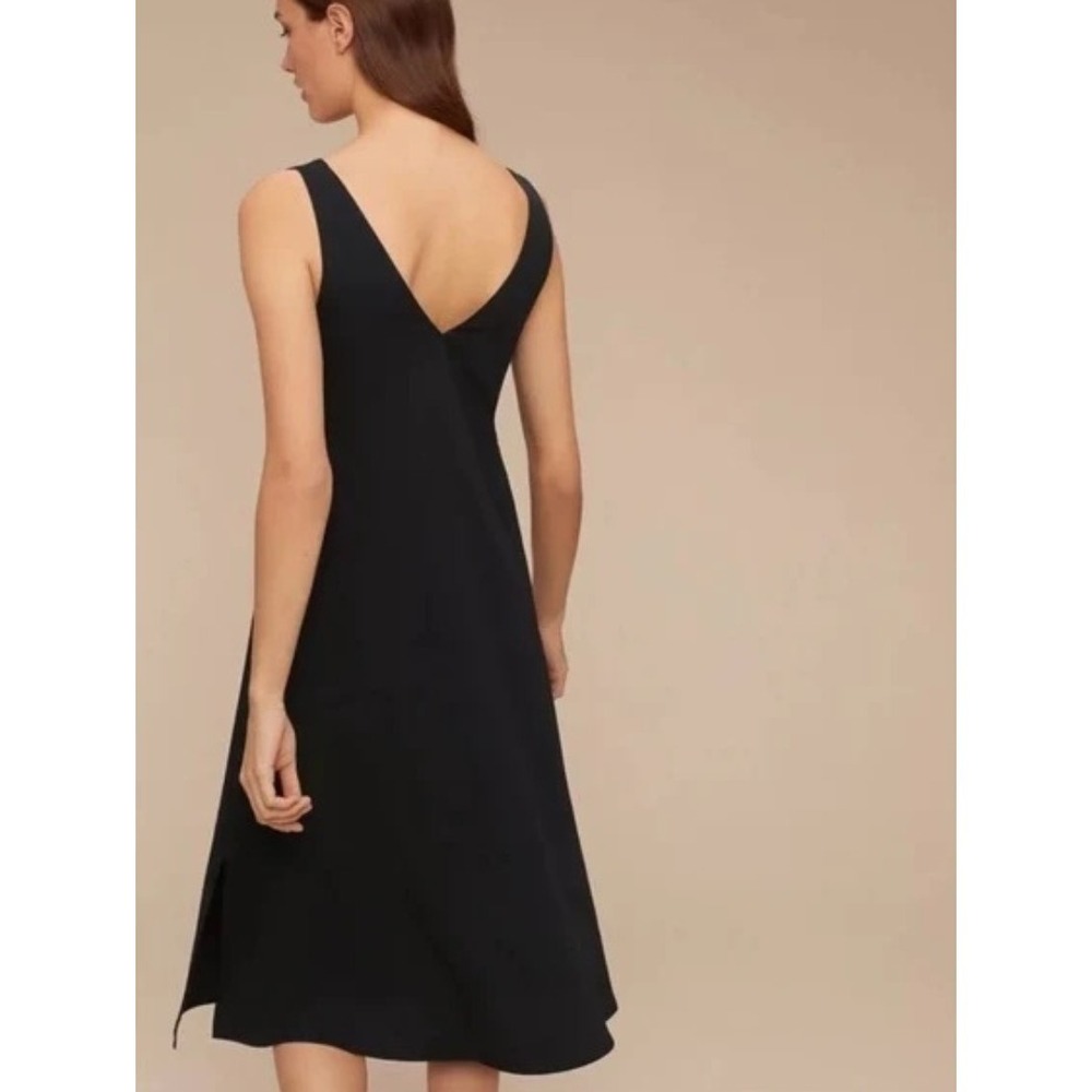 Aritzia Babaton‎ Pacey Dress Plum Purple V-Neck Slits Midi Women's Size XXS - Picture 12 of 12